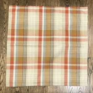 Fall Pottery Barn plaid 20 x 20 pillow cover